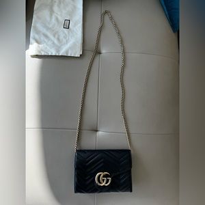 Gucci Marmont Mini Bag, black GG